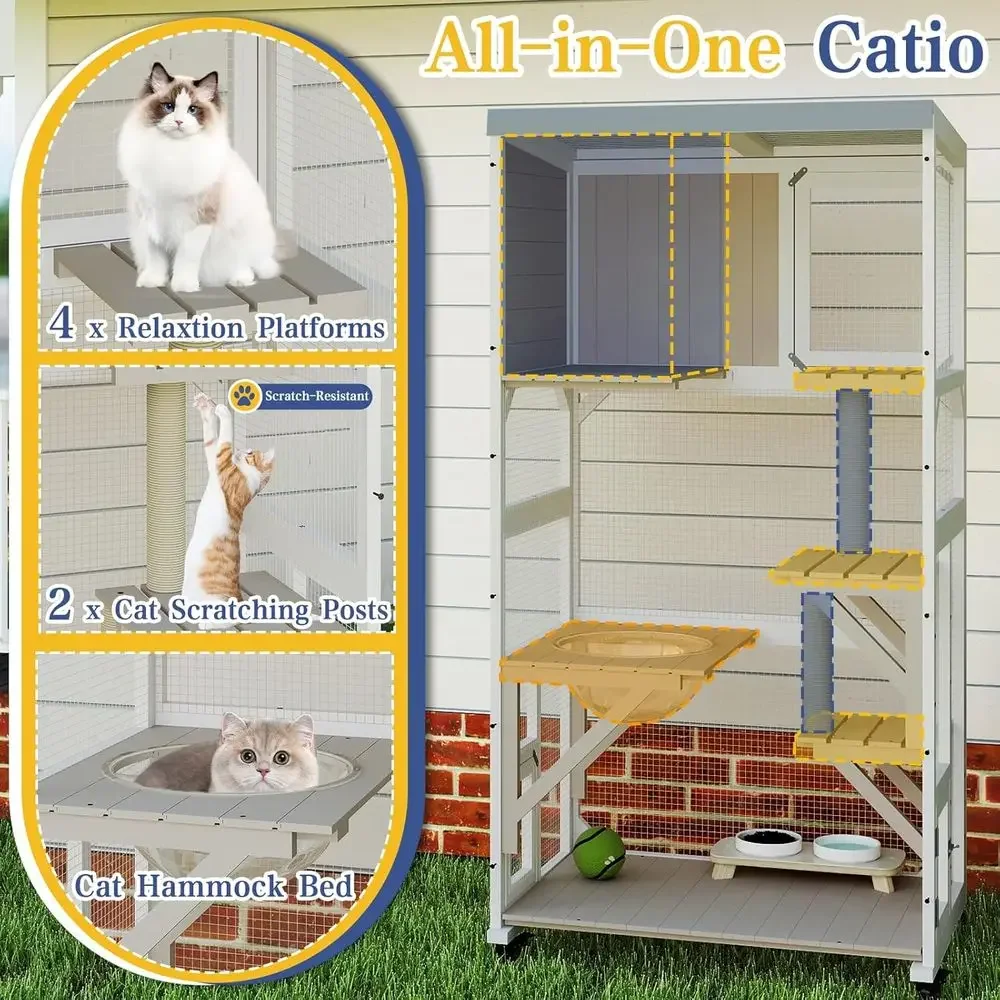 Kandang Kucing Luar Ruangan de - Cat Scratching Post ulasan dan harga