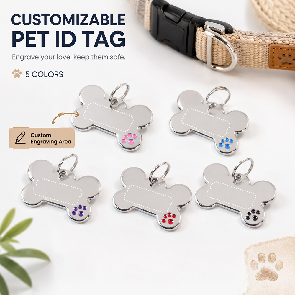 Tag Anjing Bentuk Tulang denga - Pet Supplies Us ulasan dan harga