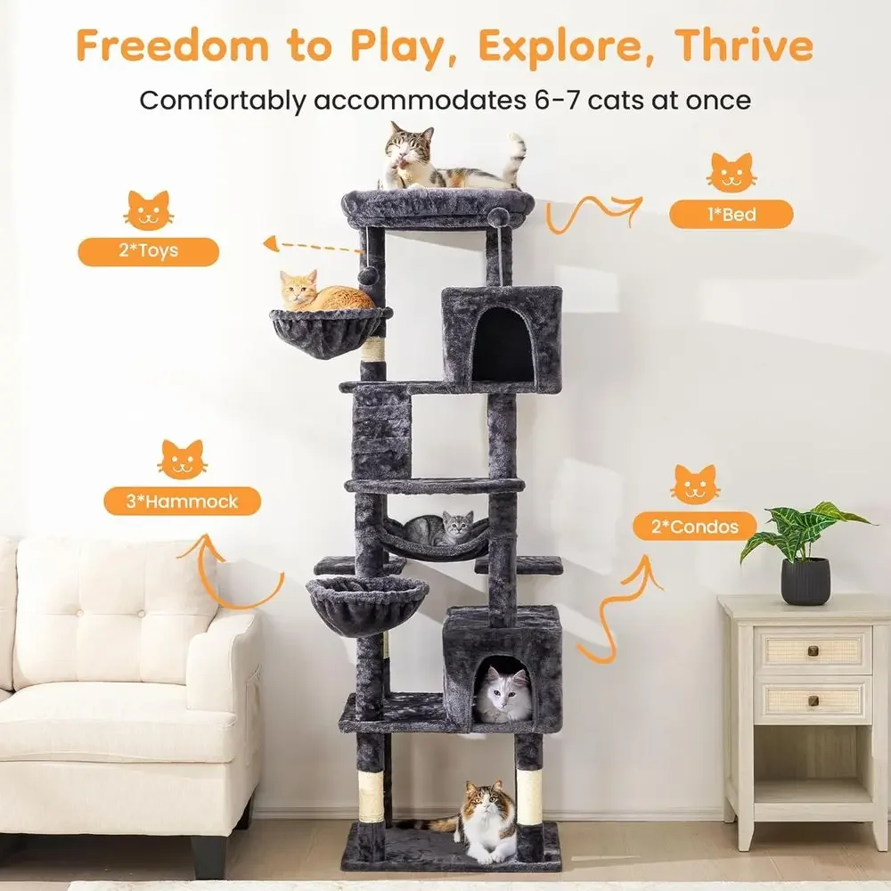 Menara Pohon Kucing Tinggi 74  - Cat Scratching Post ulasan dan harga