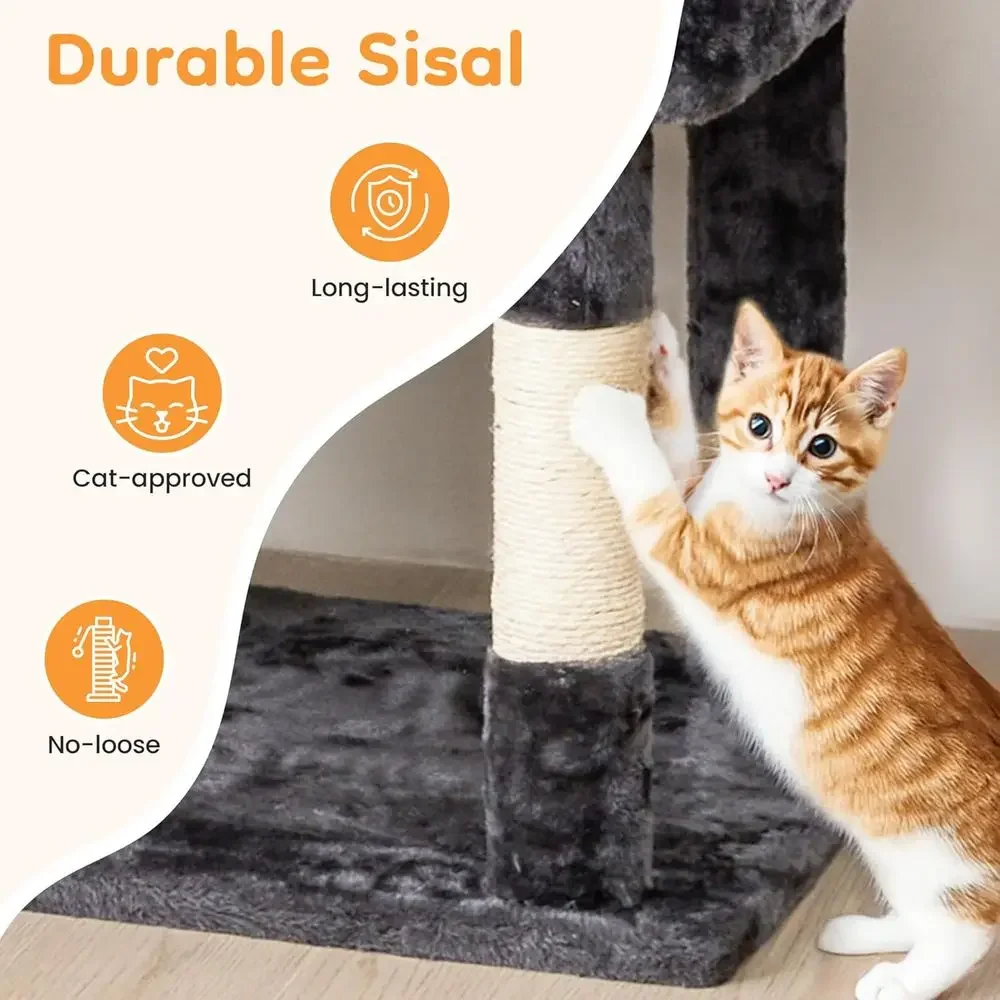 Menara Pohon Kucing Tinggi 74  - Cat Scratching Post ulasan dan harga