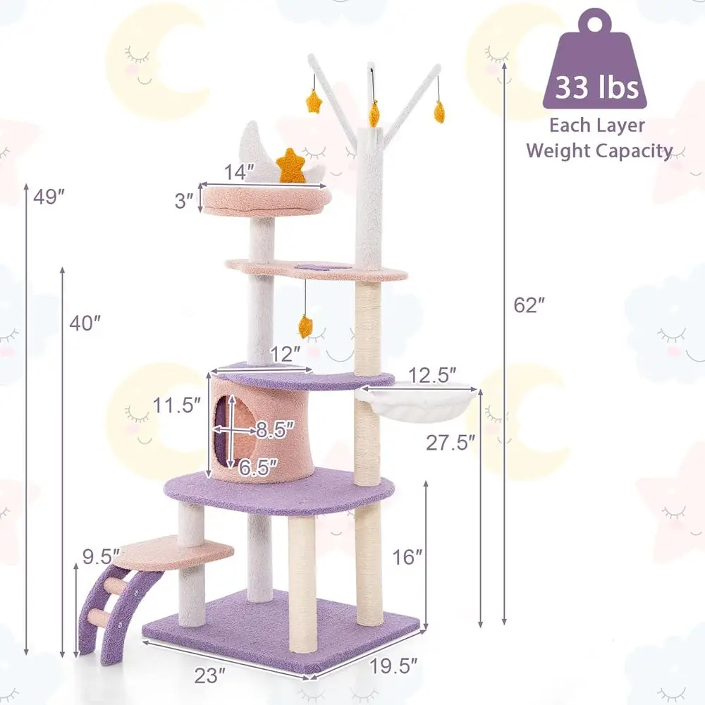 Menara Kucing Multi-Level 62-I - Cat Scratching Post ulasan dan harga