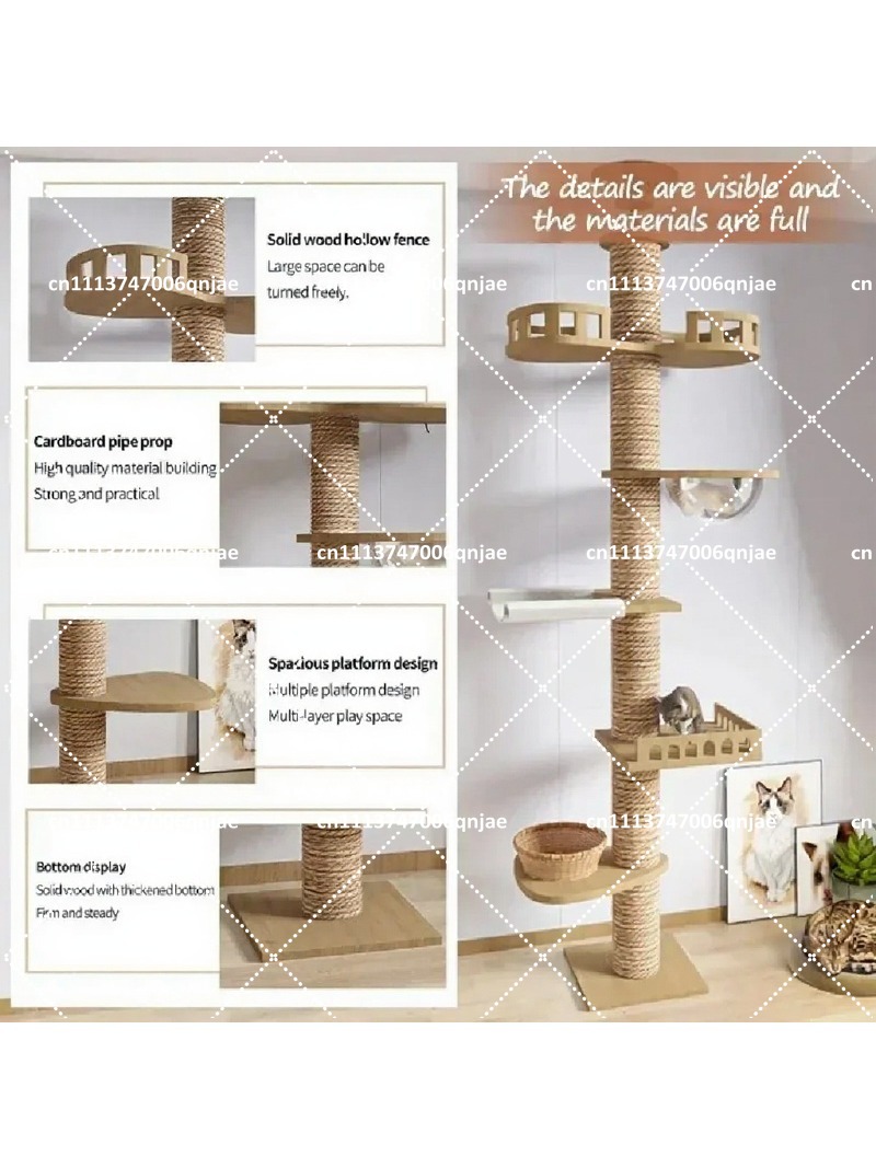 Rumah Pohon Kucing Kayu Dalam  - Cat Scratching Post ulasan dan harga