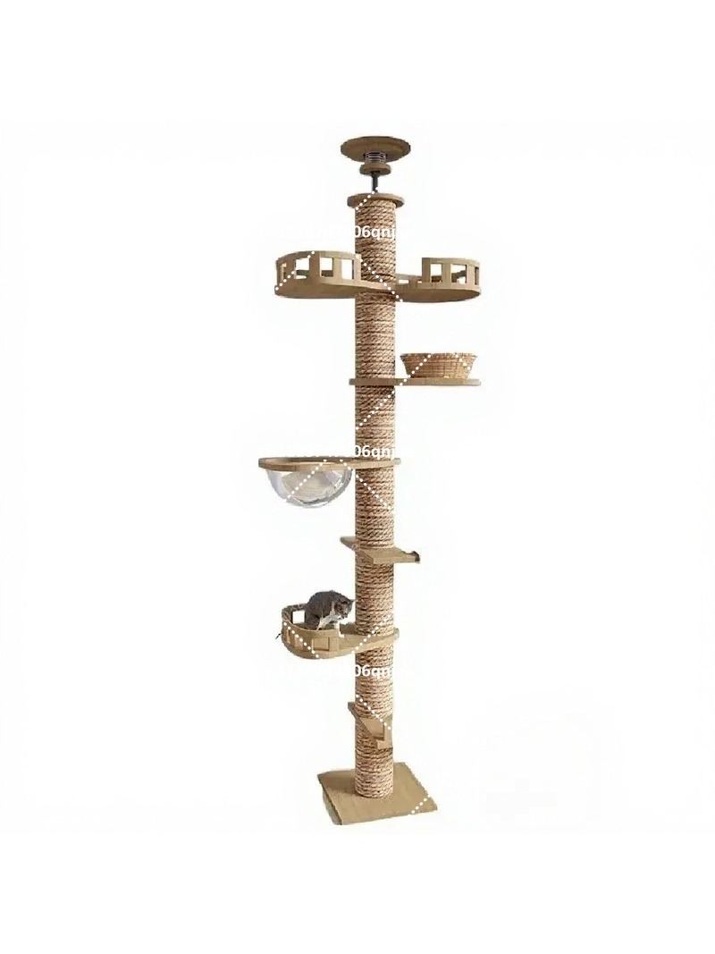 Rumah Pohon Kucing Kayu Dalam  - Cat Scratching Post ulasan dan harga