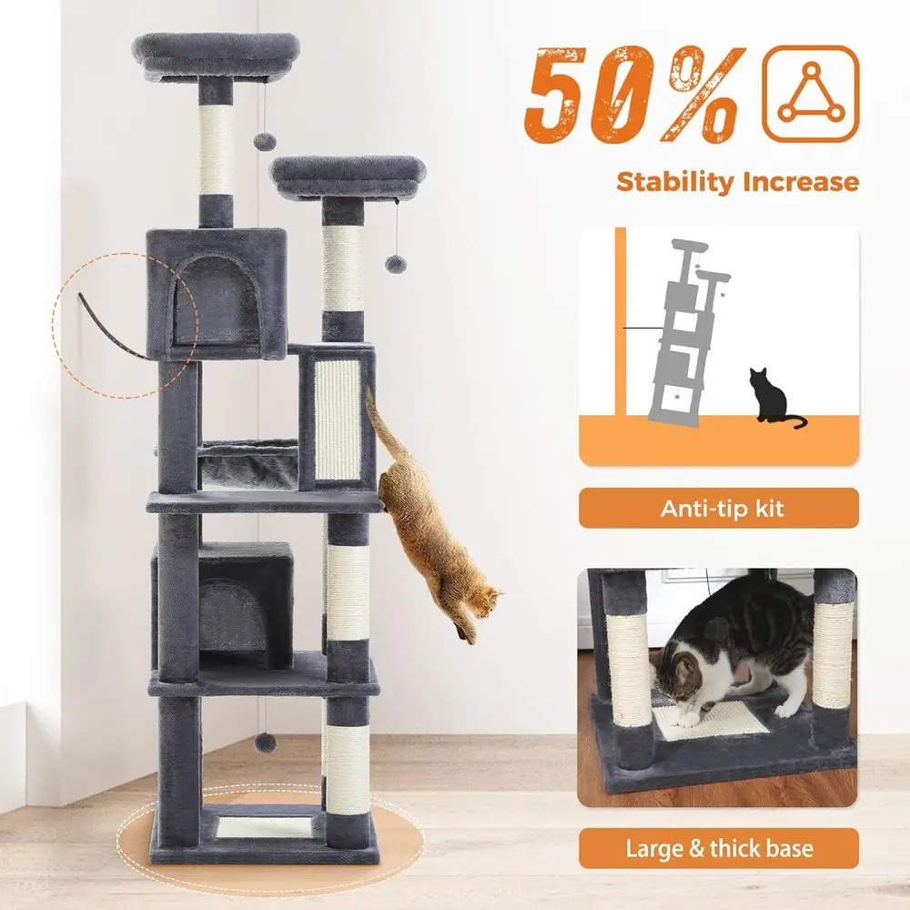 Pohon Kucing Tinggi 70 cm deng - Cat Scratching Post ulasan dan harga