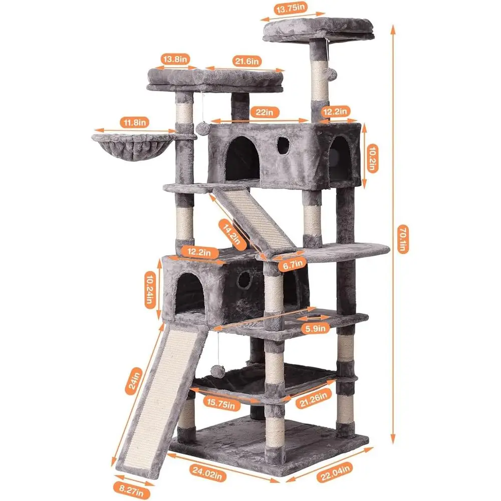 Pohon Kucing Multi-Level 70.1  - Cat Scratching Post ulasan dan harga