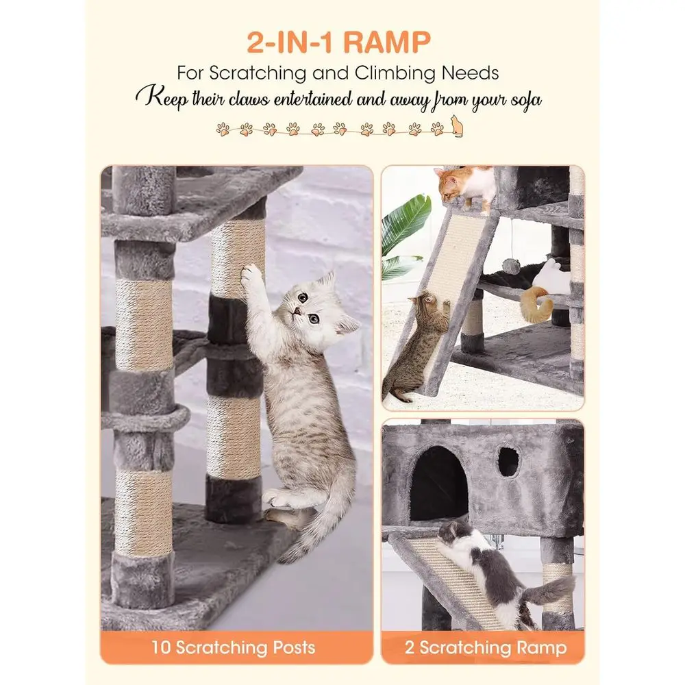 Pohon Kucing Multi-Level 70.1  - Cat Scratching Post ulasan dan harga