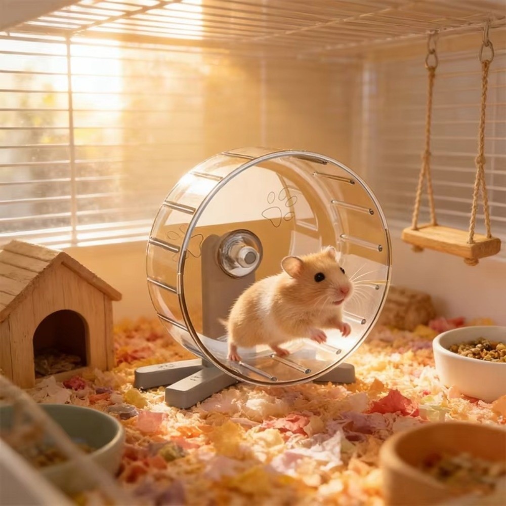 Roda Lari Hamster Senyap Mudah - Hamster Cage Wheel ulasan dan harga