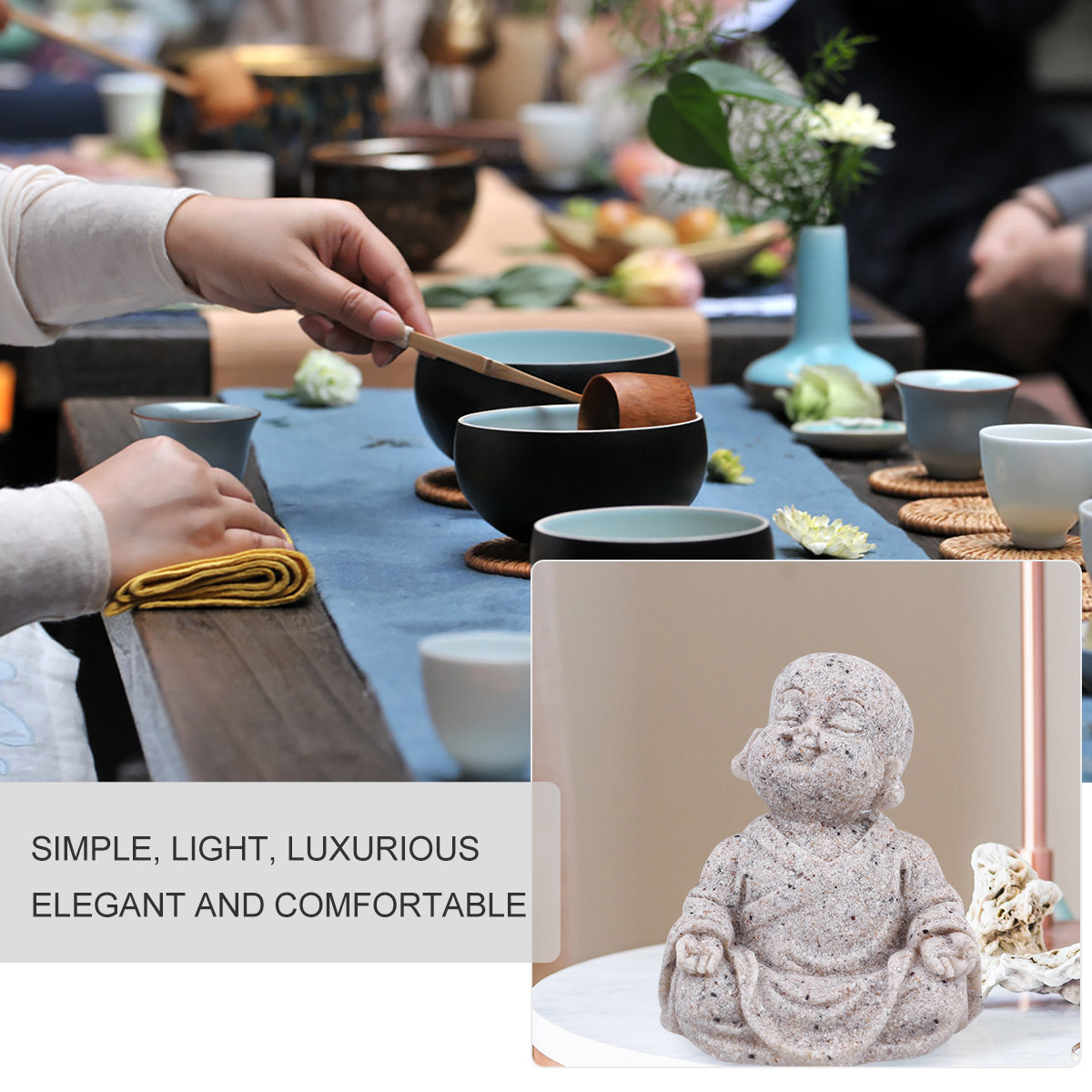 1Pcs Patung Buddha Maitreya Re - Aquarium Fish Tank ulasan dan harga
