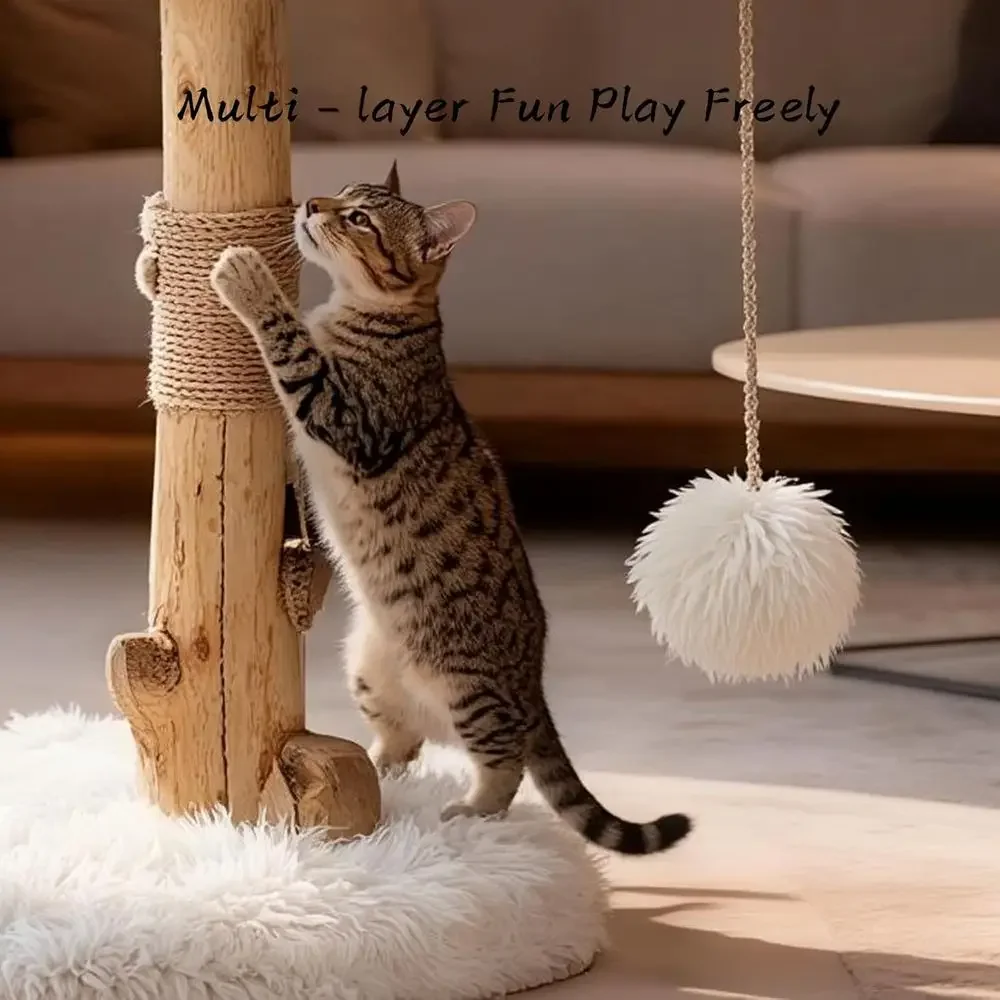 Menara Pohon Kucing Indoor den - Cat Scratching Post ulasan dan harga