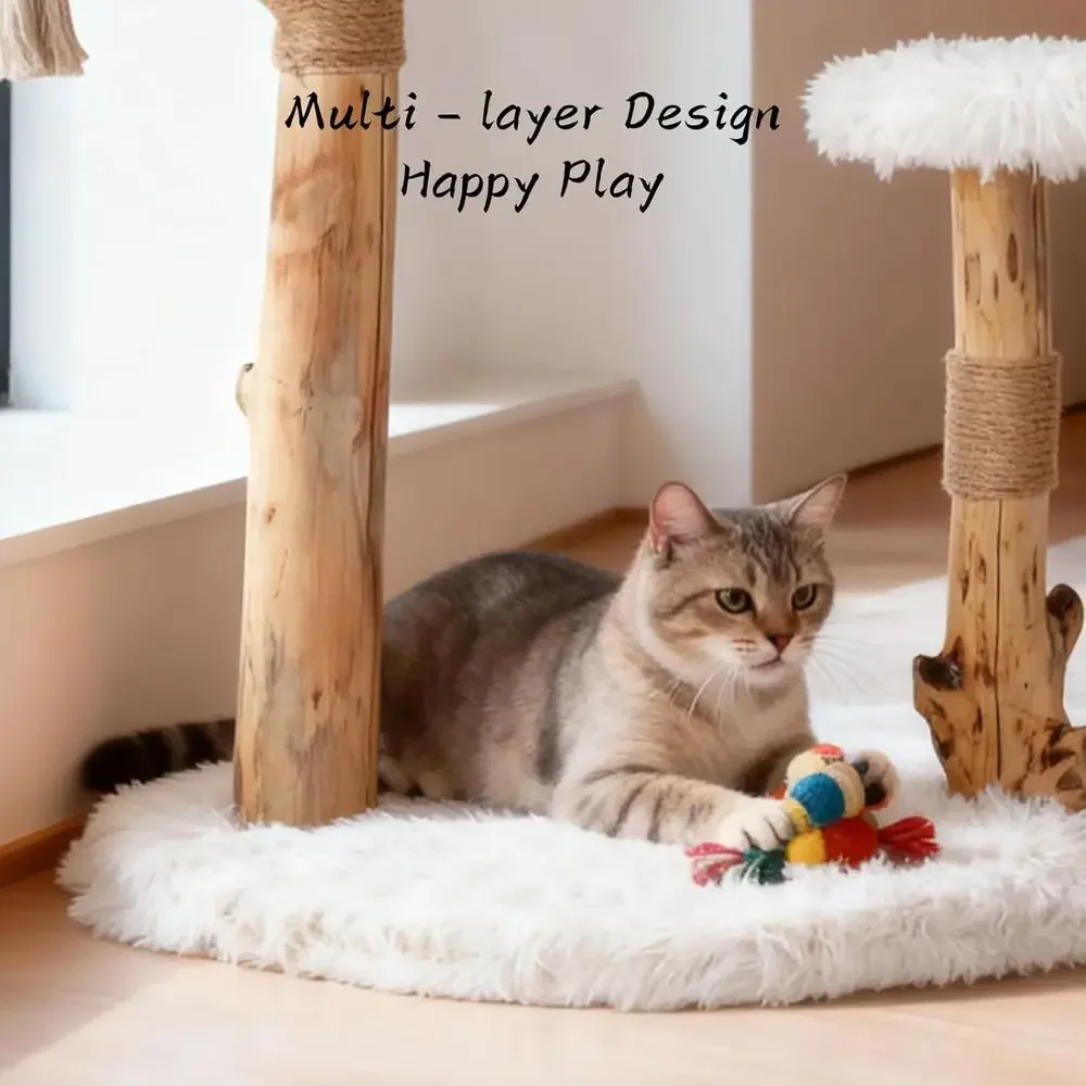 Menara Pohon Kucing Indoor den - Cat Scratching Post ulasan dan harga