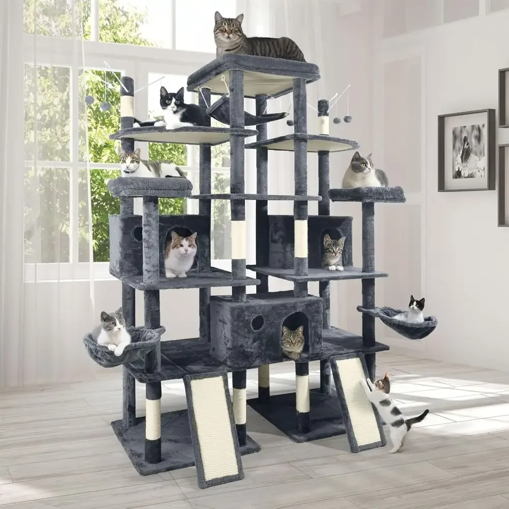 Menara Kucing Tinggi 80 Inci u - Cat Scratching Post ulasan dan harga