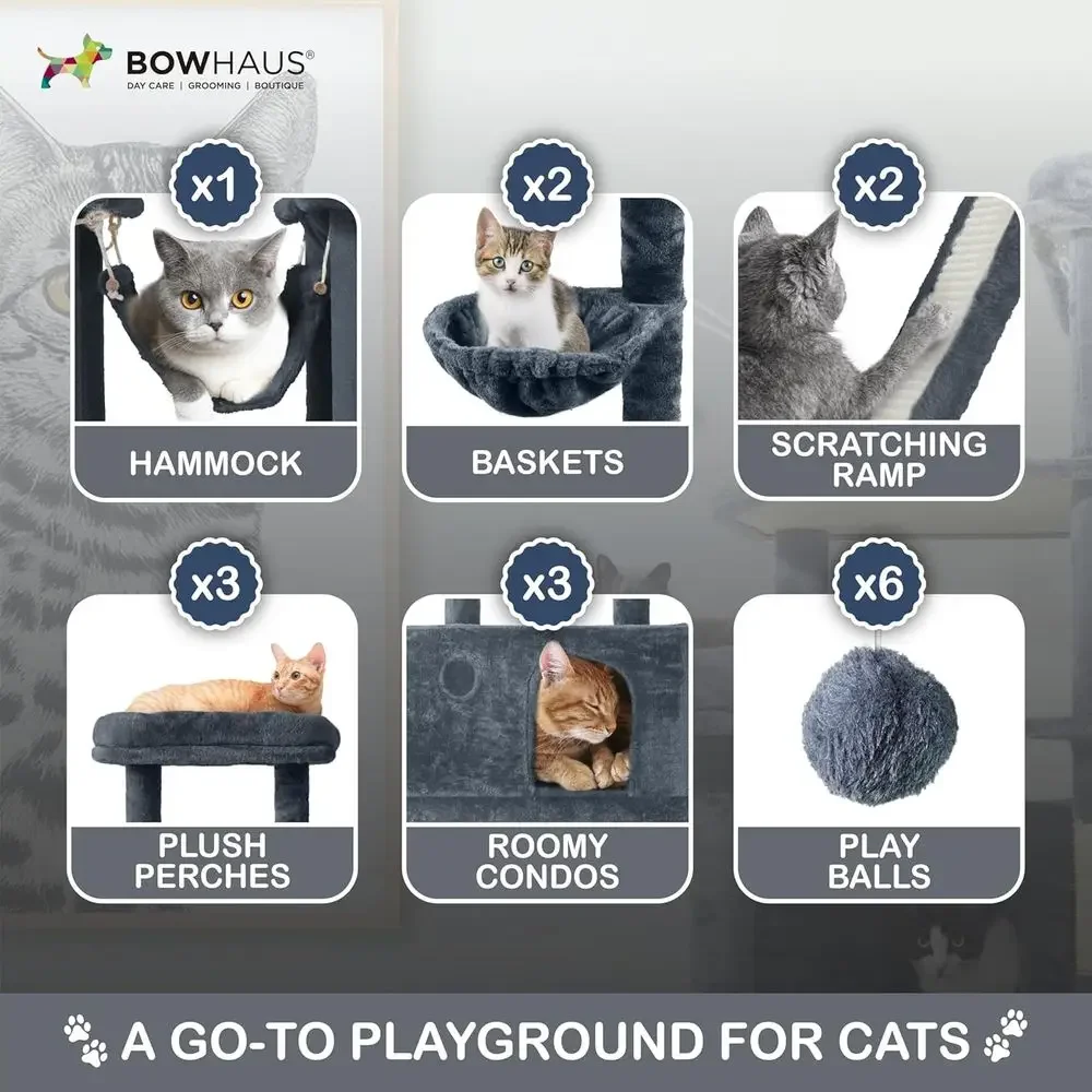 Menara Kucing Tinggi 80 Inci u - Cat Scratching Post ulasan dan harga