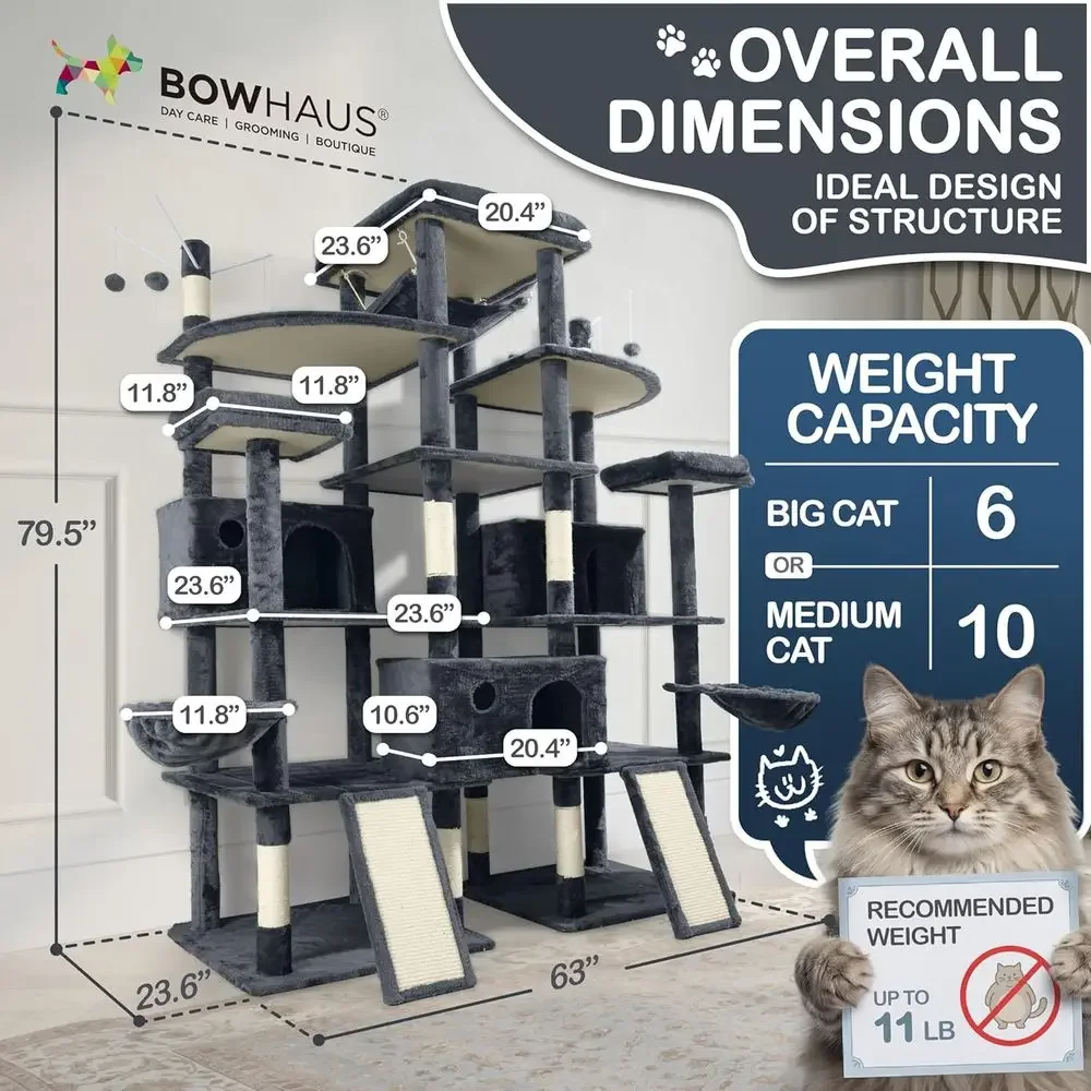 Menara Kucing Tinggi 80 Inci u - Cat Scratching Post ulasan dan harga
