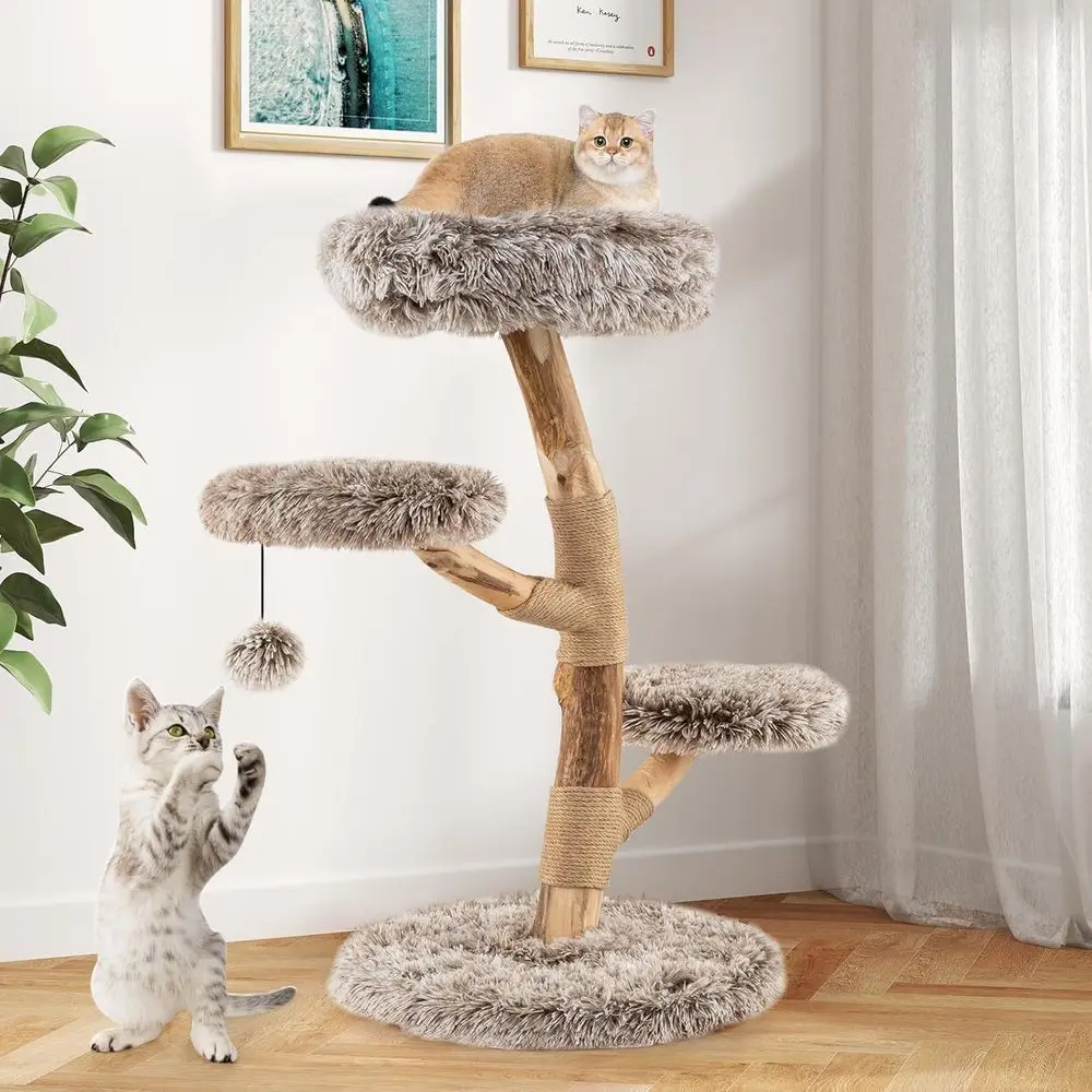 Menara Kucing Kayu Multi-Tingk - Cat Scratching Post ulasan dan harga