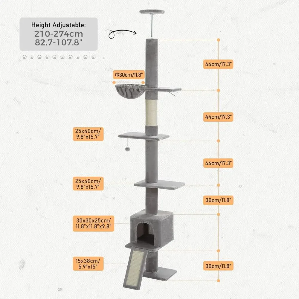Pohon Kucing 5 Tingkat yang Da - Cat Scratching Post ulasan dan harga