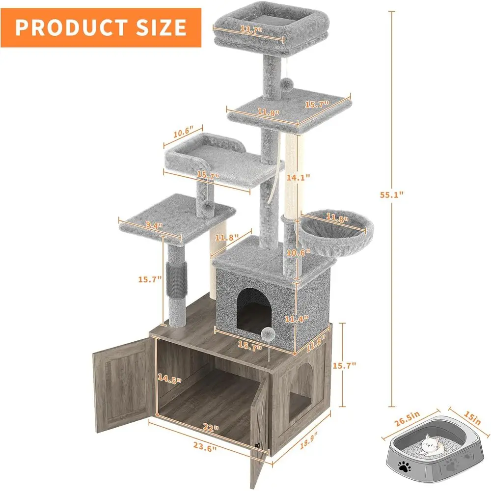 Rumah Kucing Multi-Level Besar - Cat Scratching Post ulasan dan harga