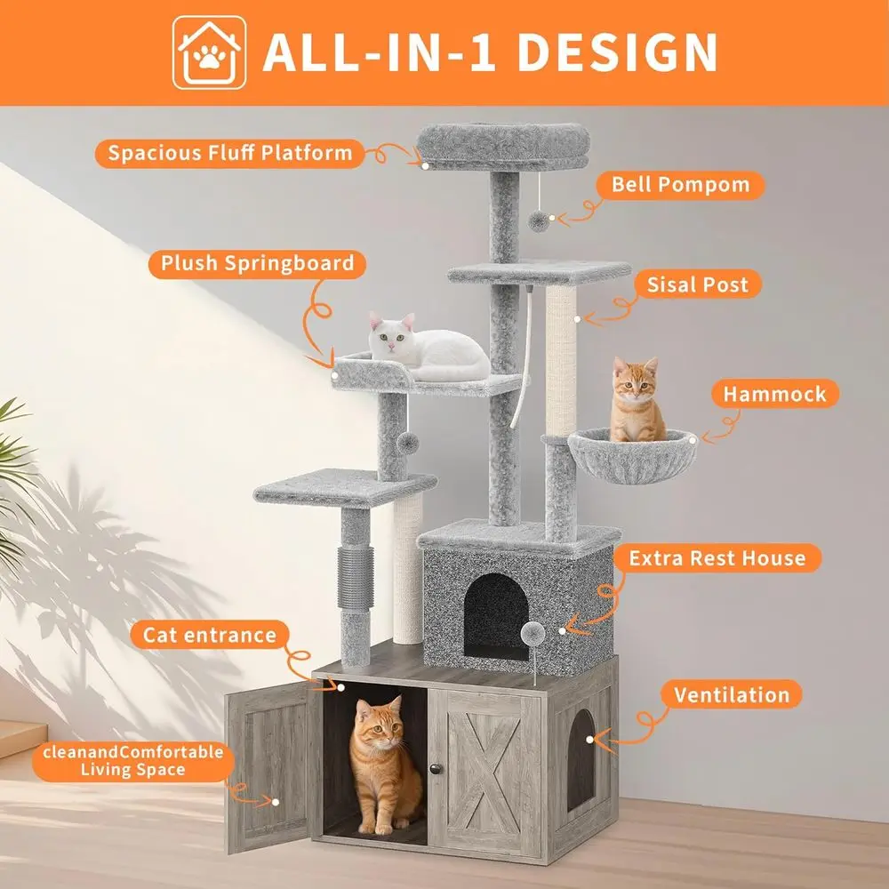 Rumah Kucing Multi-Level Besar - Cat Scratching Post ulasan dan harga