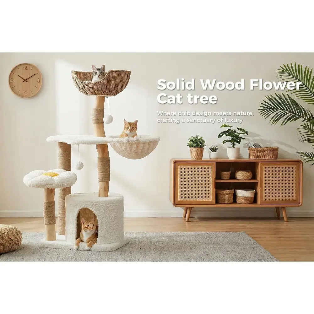 Menara Kucing Kayu Solid Tingg - Cat Scratching Post ulasan dan harga
